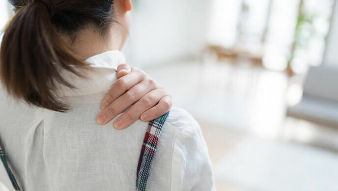 ストレスを感じる女性